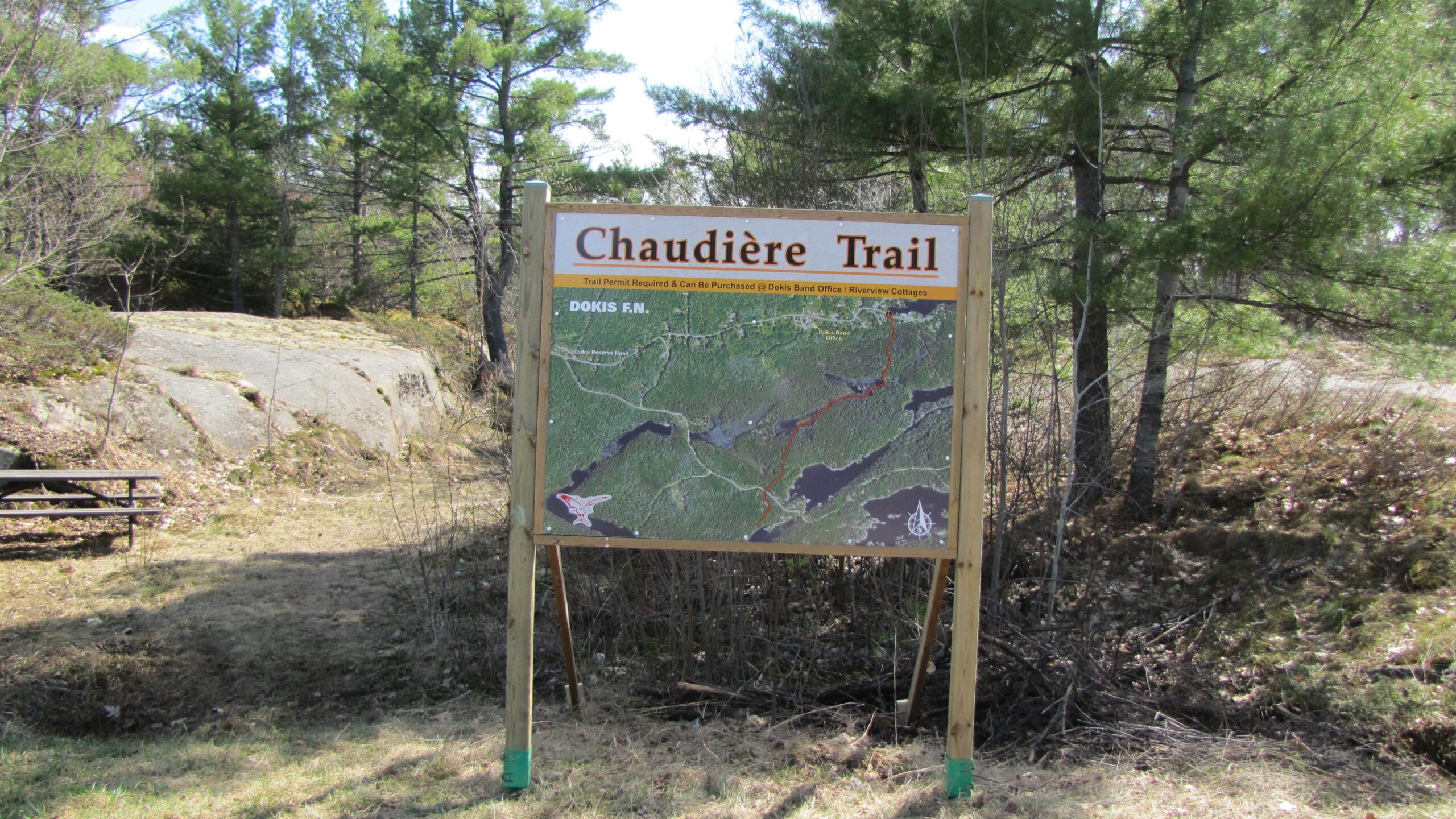 chaudiere trailhead sign new 2015 (1)
